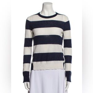 Zadig & Voltaire Striped Cashmere Sweater in Sailor Size L